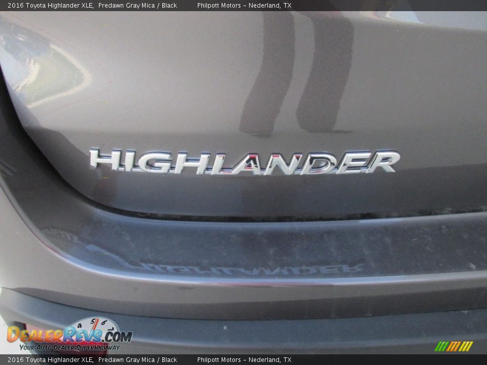 2016 Toyota Highlander XLE Predawn Gray Mica / Black Photo #14