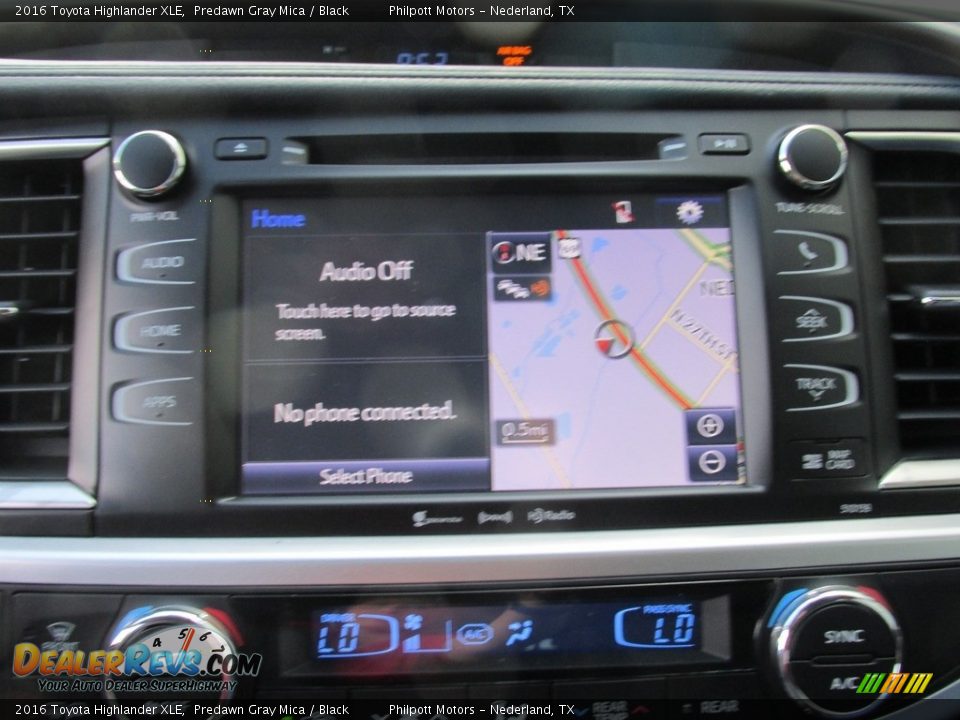 2016 Toyota Highlander XLE Predawn Gray Mica / Black Photo #28