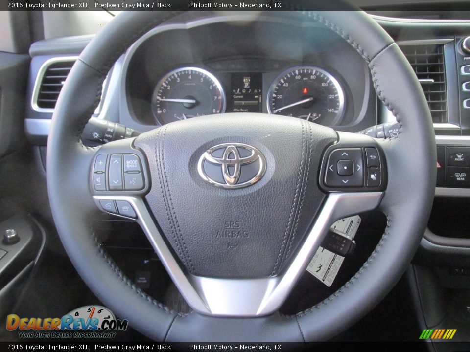 2016 Toyota Highlander XLE Predawn Gray Mica / Black Photo #33