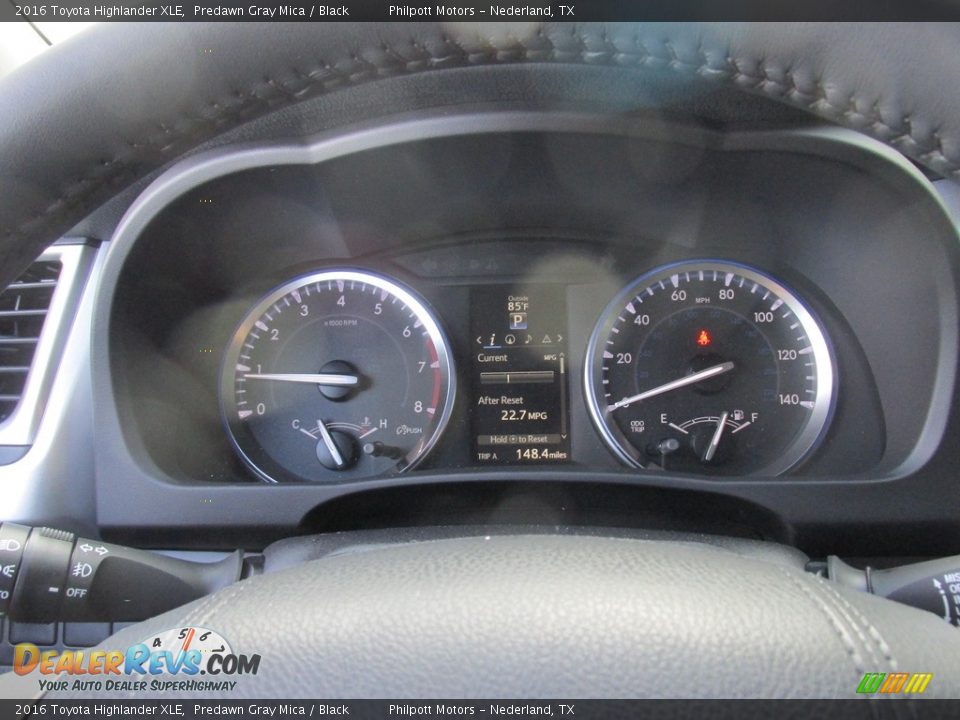 2016 Toyota Highlander XLE Predawn Gray Mica / Black Photo #34
