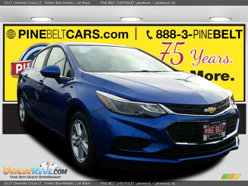 2017 Chevrolet Cruze LT Kinetic Blue Metallic / Jet Black Photo #1