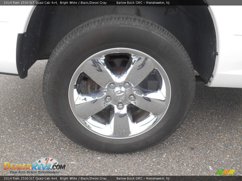 2014 Ram 1500 SLT Quad Cab 4x4 Bright White / Black/Diesel Gray Photo #11