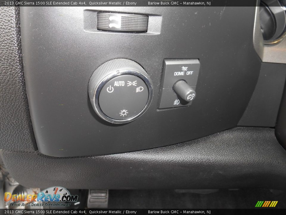 2013 GMC Sierra 1500 SLE Extended Cab 4x4 Quicksilver Metallic / Ebony Photo #8