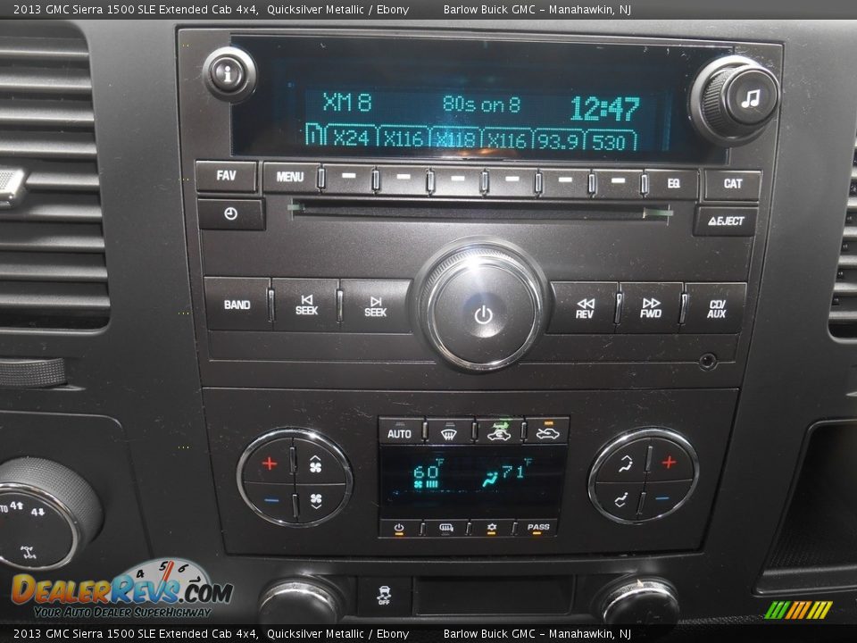 2013 GMC Sierra 1500 SLE Extended Cab 4x4 Quicksilver Metallic / Ebony Photo #10