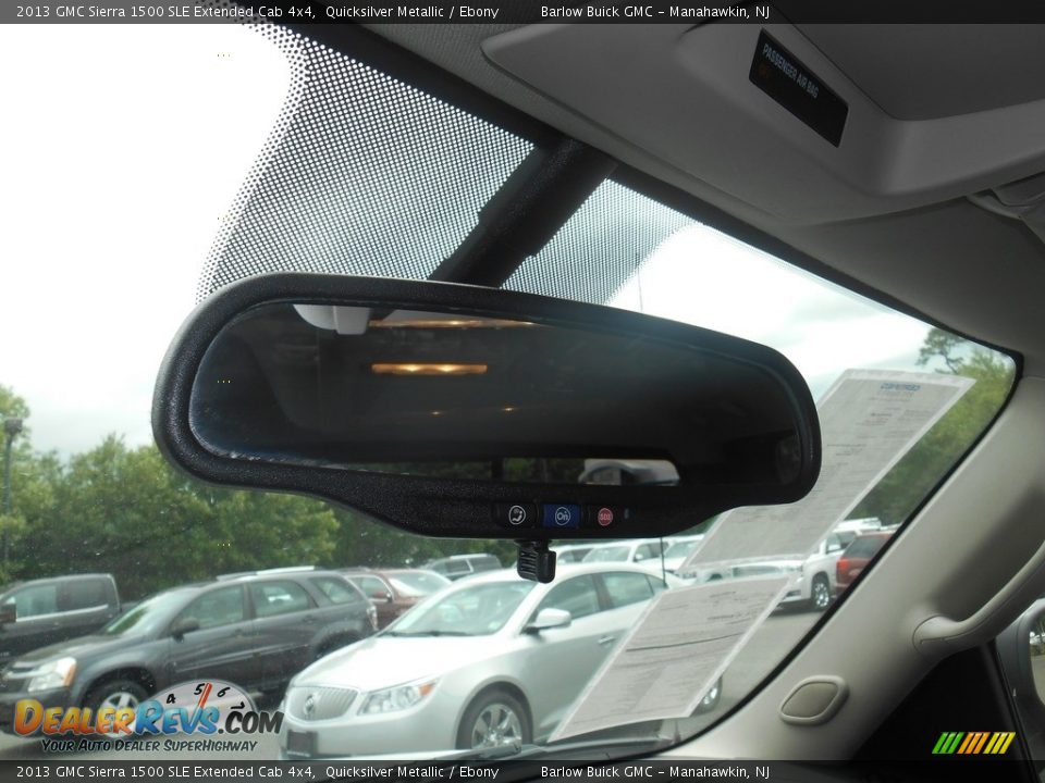 2013 GMC Sierra 1500 SLE Extended Cab 4x4 Quicksilver Metallic / Ebony Photo #12