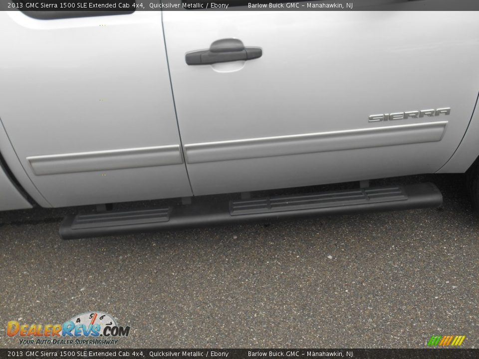 2013 GMC Sierra 1500 SLE Extended Cab 4x4 Quicksilver Metallic / Ebony Photo #14