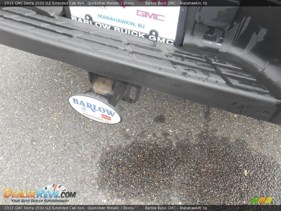 2013 GMC Sierra 1500 SLE Extended Cab 4x4 Quicksilver Metallic / Ebony Photo #16