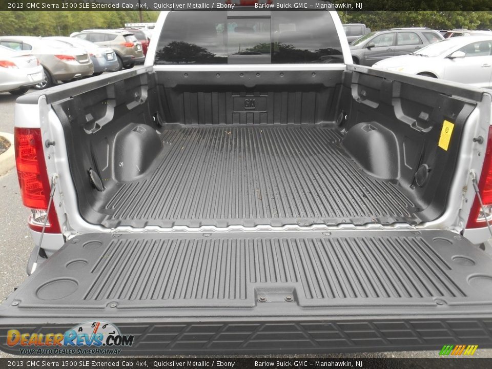 2013 GMC Sierra 1500 SLE Extended Cab 4x4 Quicksilver Metallic / Ebony Photo #17
