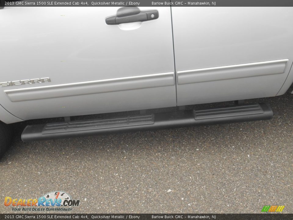 2013 GMC Sierra 1500 SLE Extended Cab 4x4 Quicksilver Metallic / Ebony Photo #19