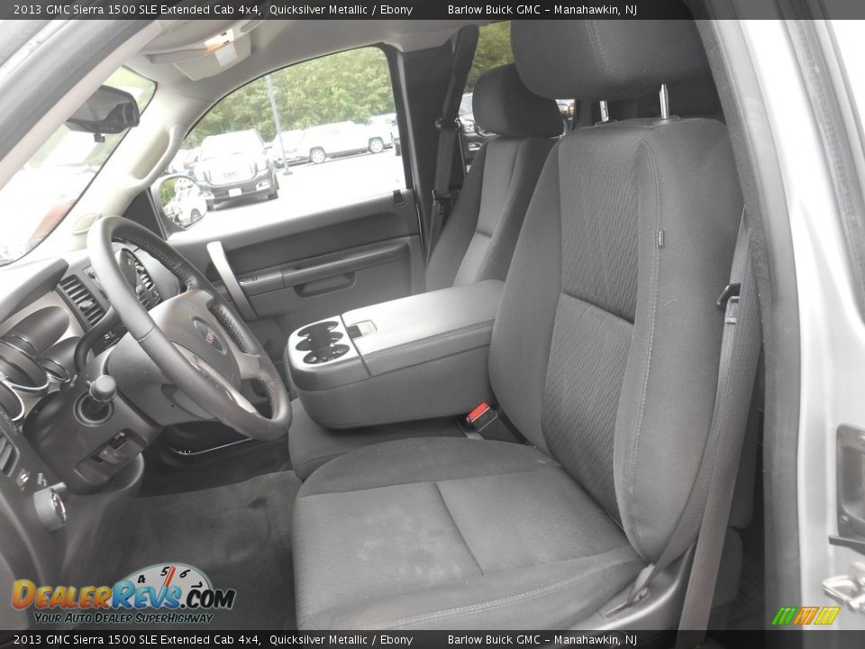 2013 GMC Sierra 1500 SLE Extended Cab 4x4 Quicksilver Metallic / Ebony Photo #21