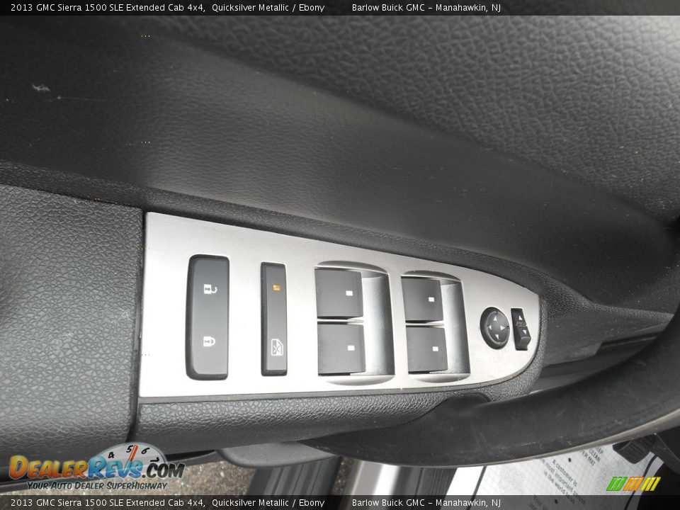 2013 GMC Sierra 1500 SLE Extended Cab 4x4 Quicksilver Metallic / Ebony Photo #22