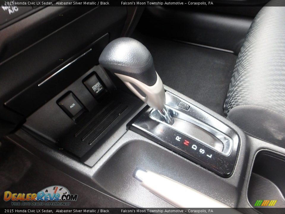 2015 Honda Civic LX Sedan Alabaster Silver Metallic / Black Photo #21