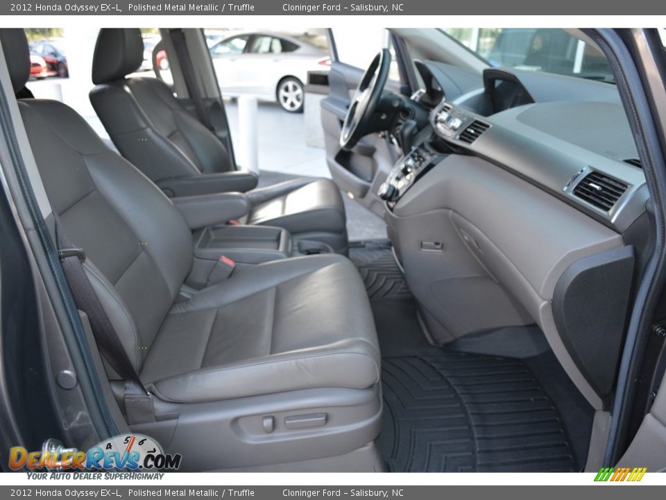 2012 Honda Odyssey EX-L Polished Metal Metallic / Truffle Photo #18