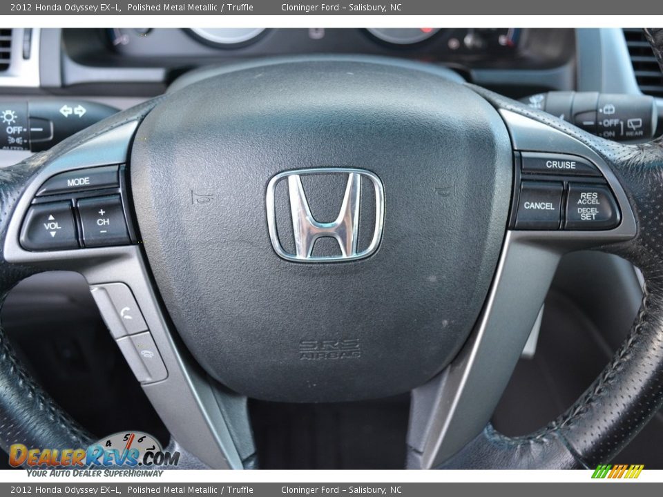 2012 Honda Odyssey EX-L Polished Metal Metallic / Truffle Photo #23