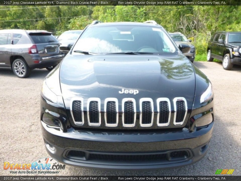 2017 Jeep Cherokee Latitude 4x4 Diamond Black Crystal Pearl / Black Photo #12