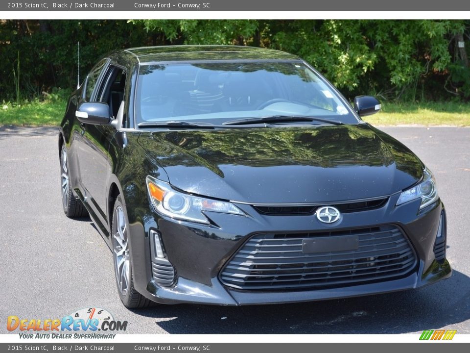 2015 Scion tC Black / Dark Charcoal Photo #1