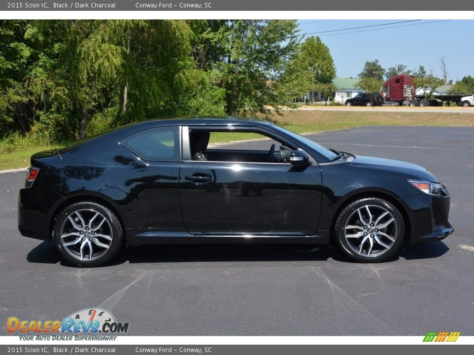 2015 Scion tC Black / Dark Charcoal Photo #2