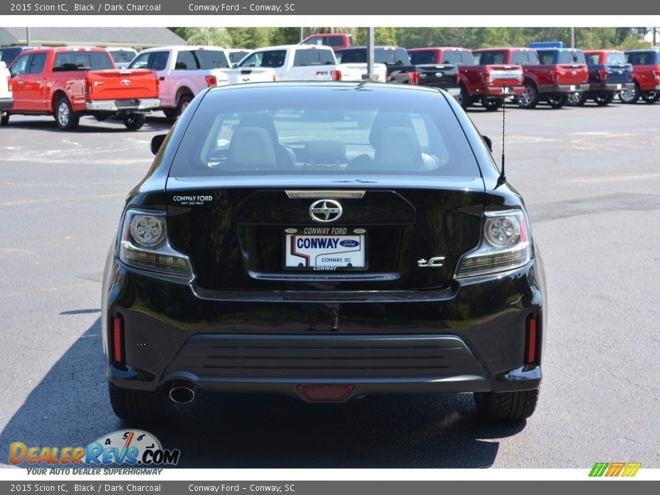2015 Scion tC Black / Dark Charcoal Photo #4