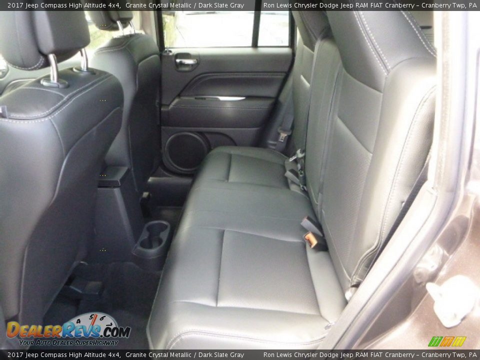 Rear Seat of 2017 Jeep Compass High Altitude 4x4 Photo #4