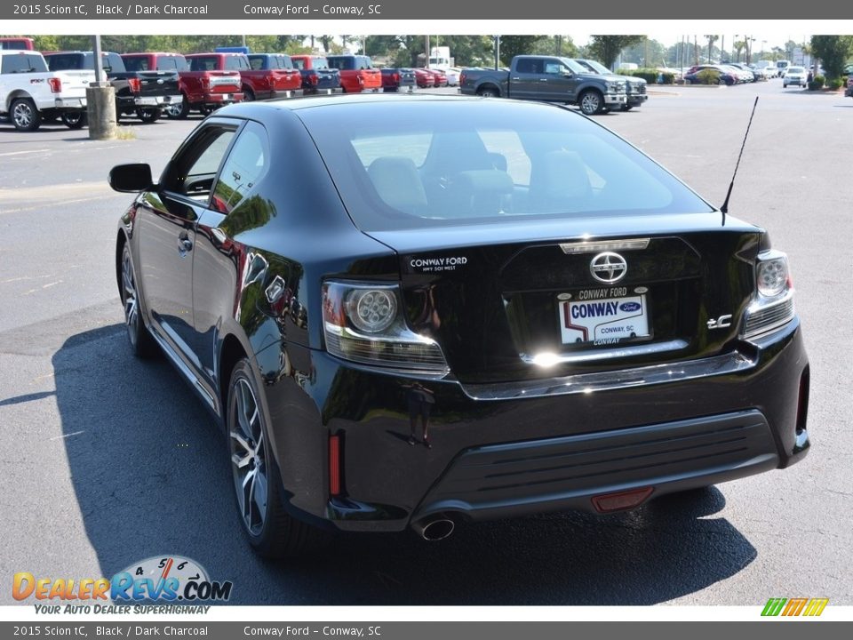 2015 Scion tC Black / Dark Charcoal Photo #5