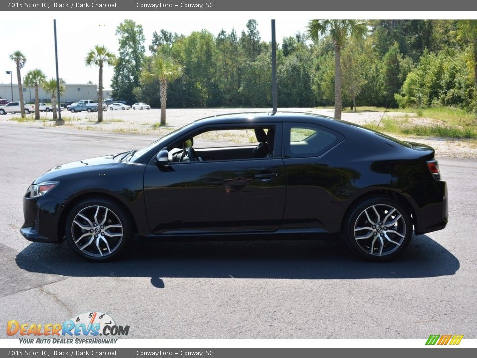 2015 Scion tC Black / Dark Charcoal Photo #6