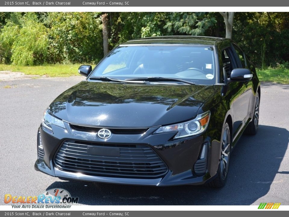 2015 Scion tC Black / Dark Charcoal Photo #7