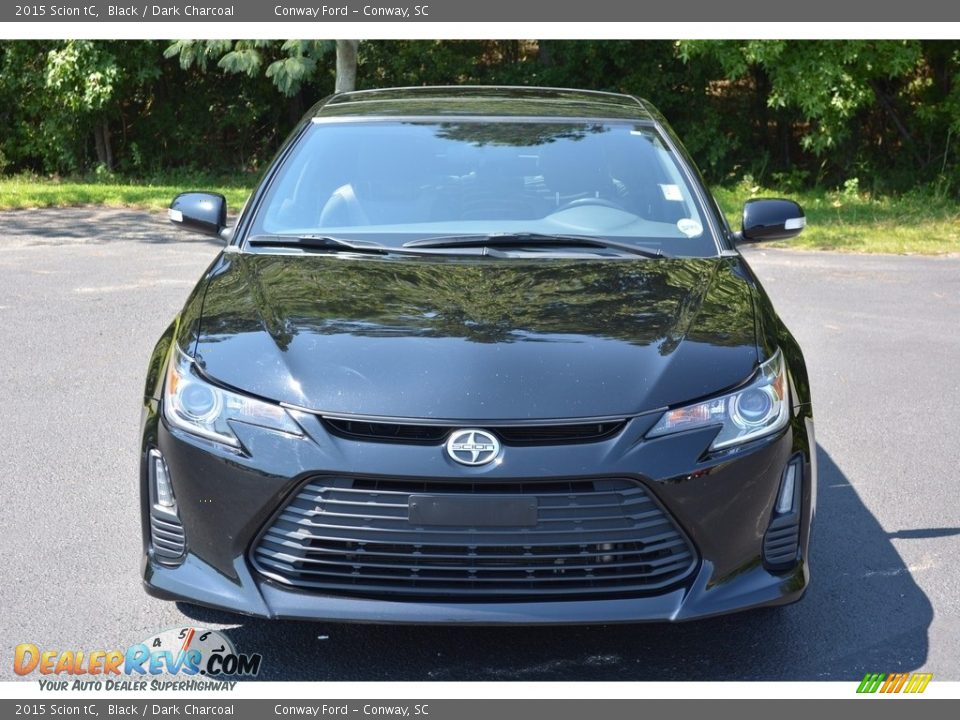 2015 Scion tC Black / Dark Charcoal Photo 8