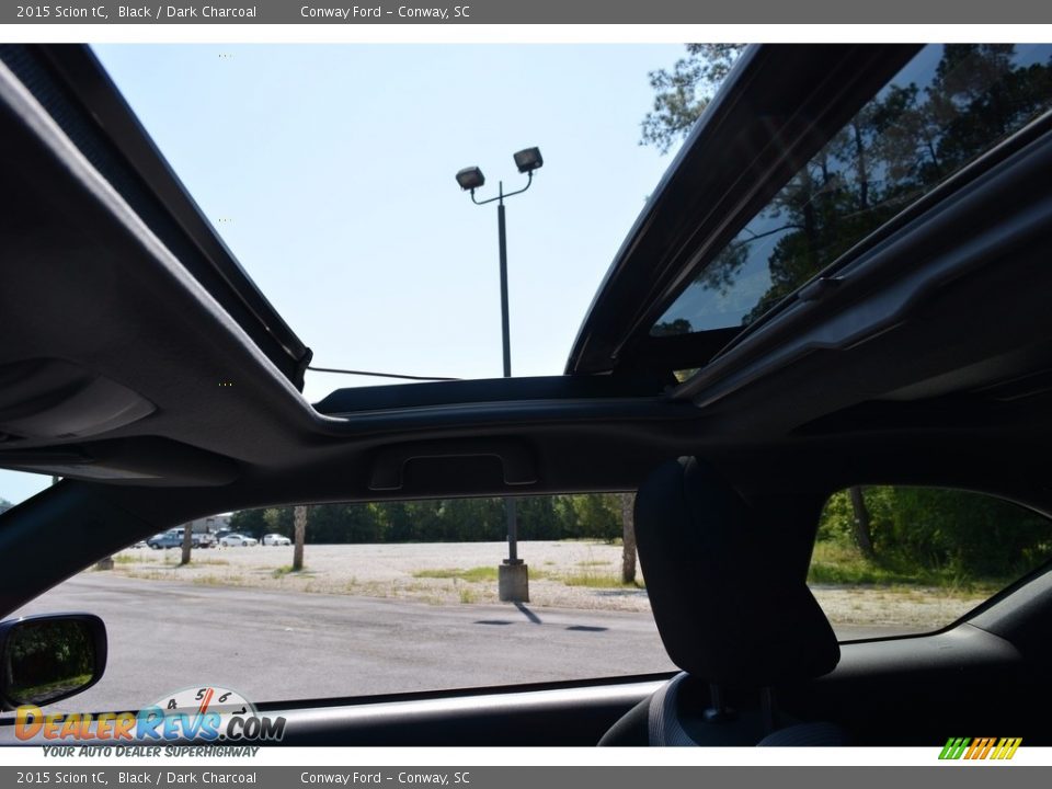2015 Scion tC Black / Dark Charcoal Photo #11