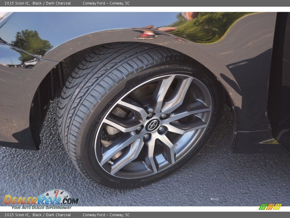 2015 Scion tC Black / Dark Charcoal Photo #12