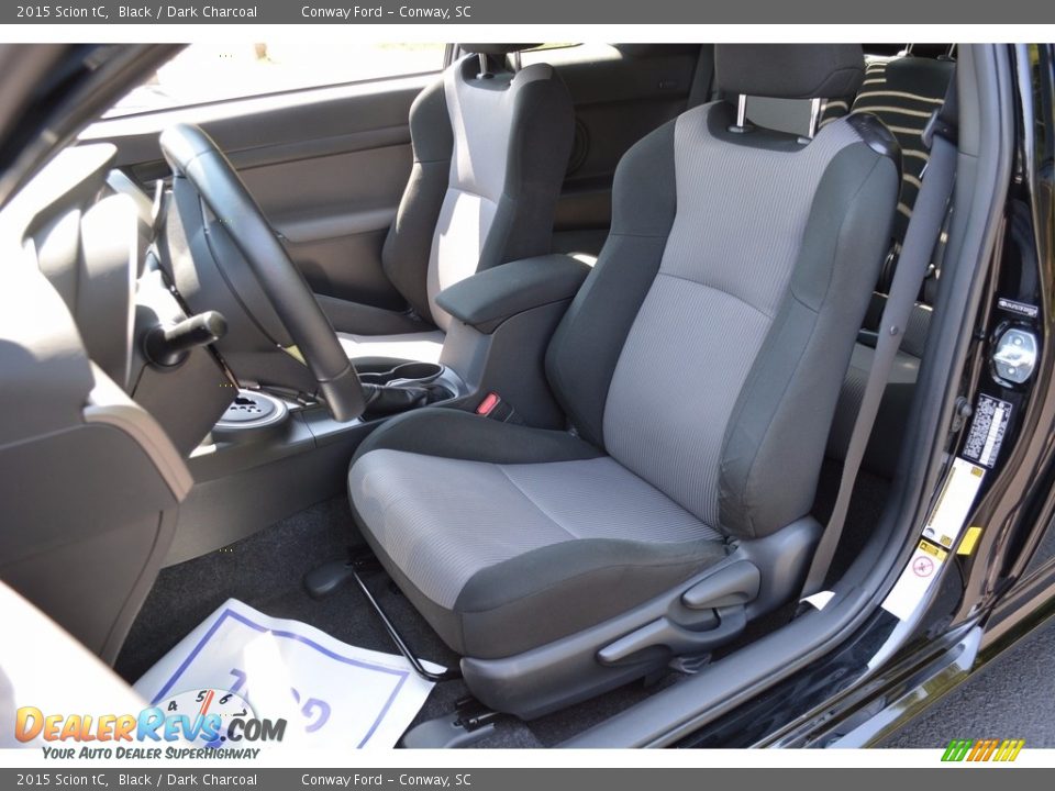 2015 Scion tC Black / Dark Charcoal Photo #14