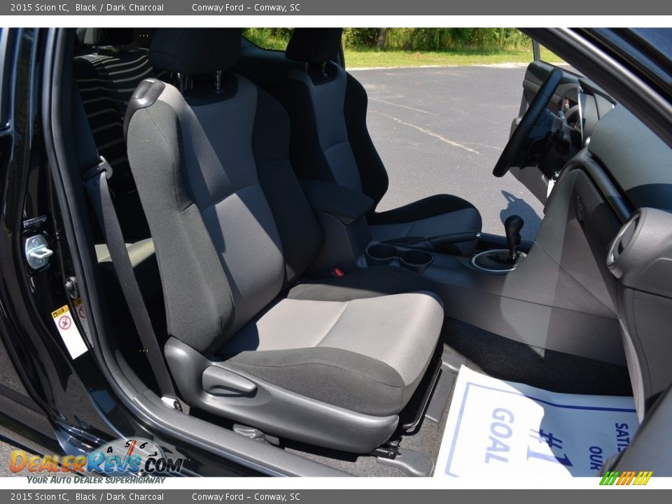 2015 Scion tC Black / Dark Charcoal Photo #18