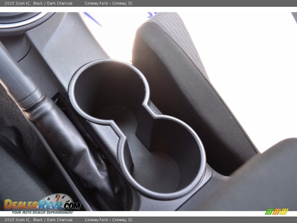2015 Scion tC Black / Dark Charcoal Photo #23