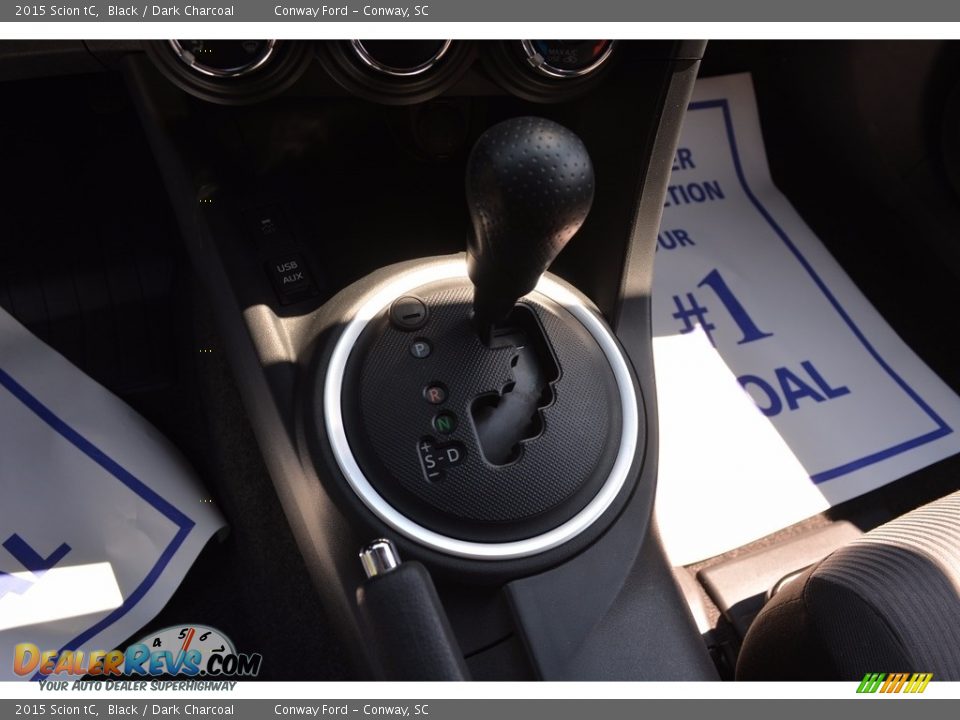 2015 Scion tC Black / Dark Charcoal Photo #24