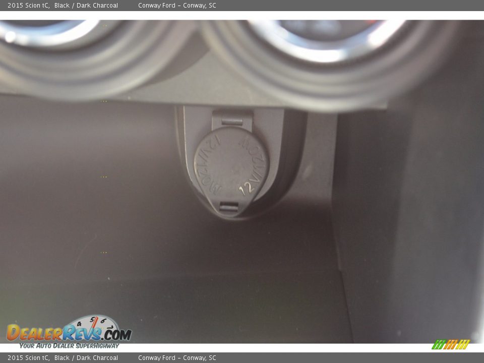 2015 Scion tC Black / Dark Charcoal Photo #26