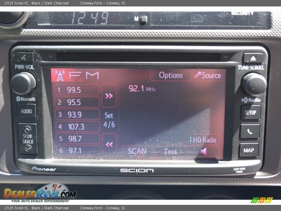 2015 Scion tC Black / Dark Charcoal Photo #28