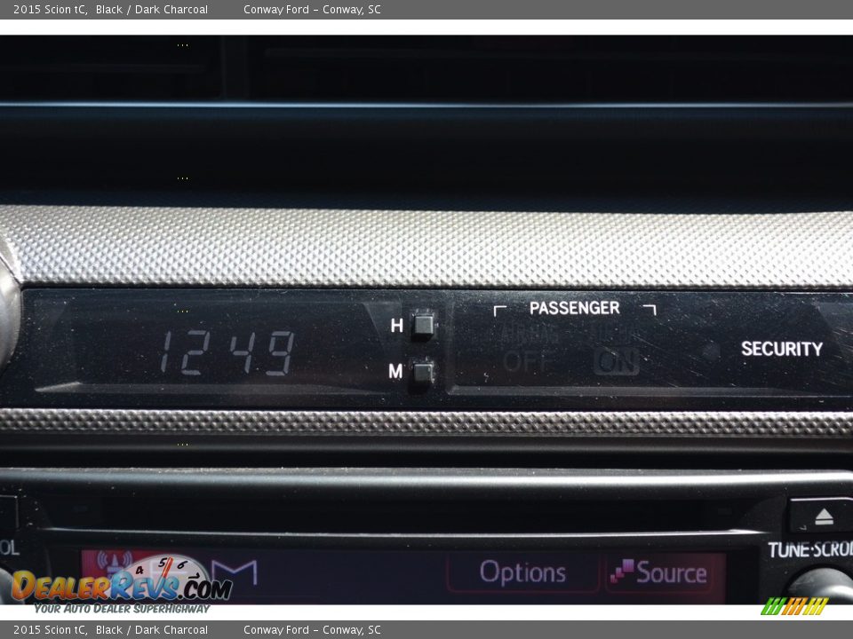 2015 Scion tC Black / Dark Charcoal Photo #29