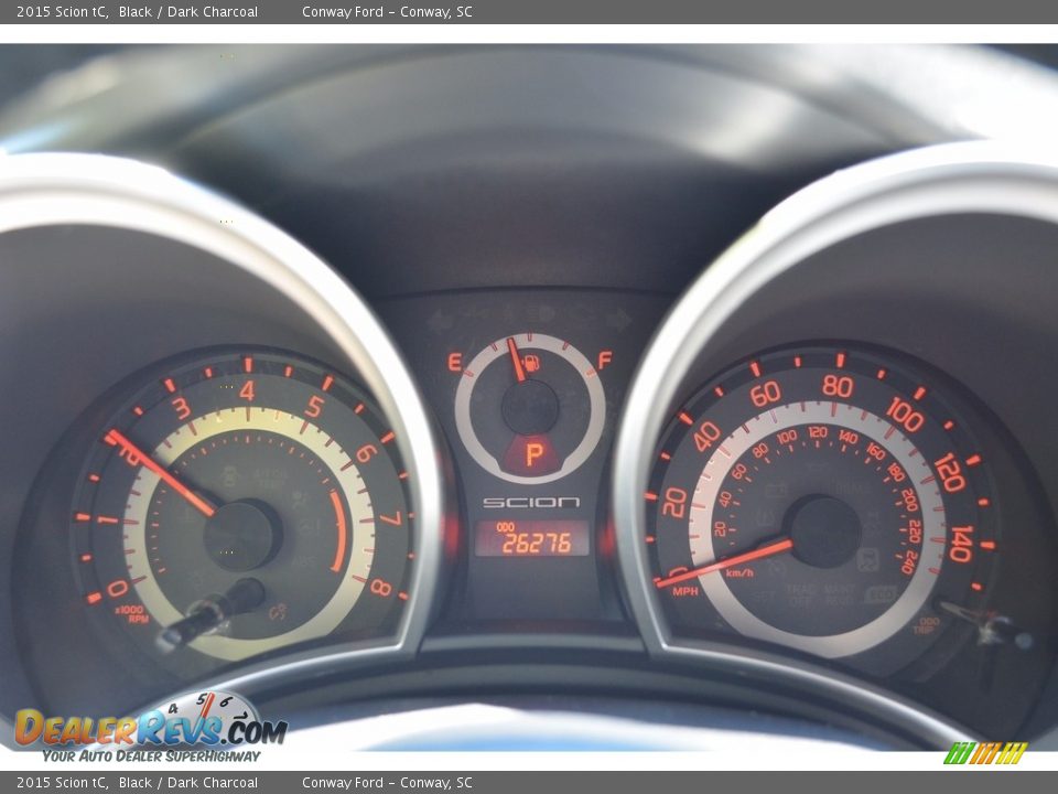 2015 Scion tC Black / Dark Charcoal Photo #34
