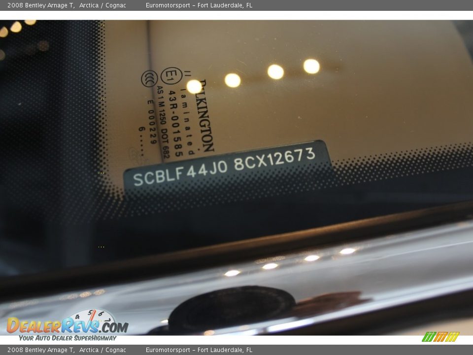 2008 Bentley Arnage T Arctica / Cognac Photo #20