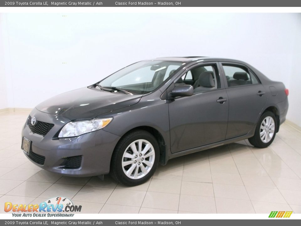 2009 Toyota Corolla LE Magnetic Gray Metallic / Ash Photo #3