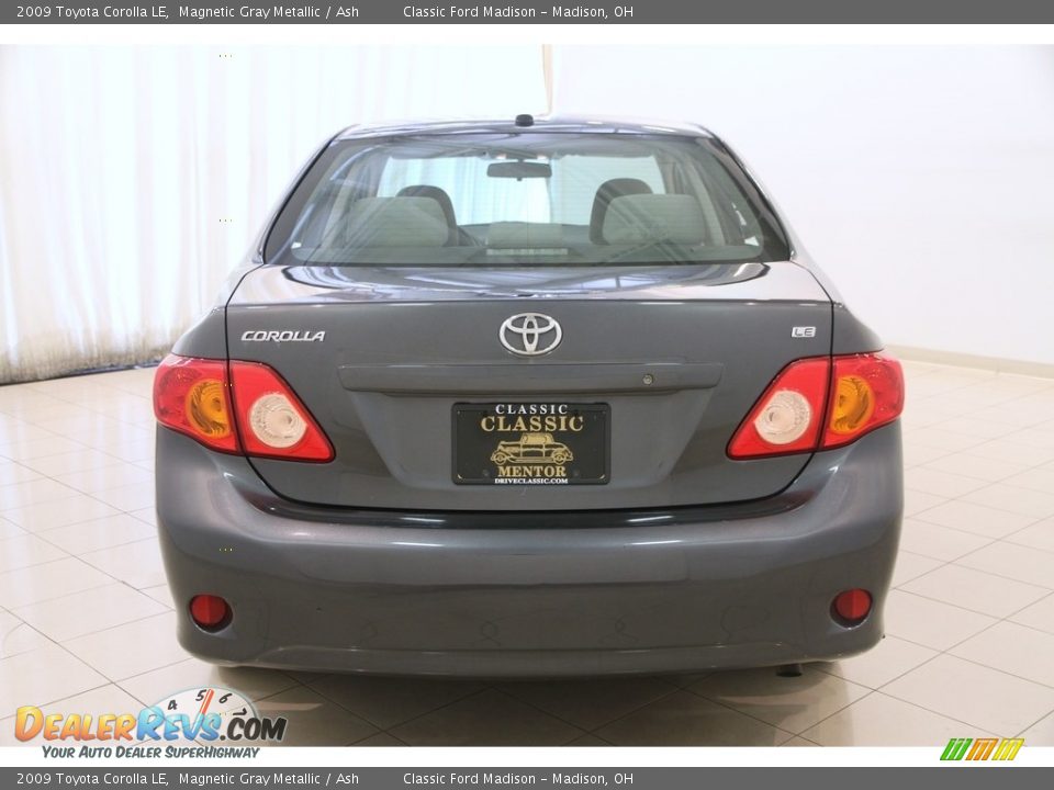 2009 Toyota Corolla LE Magnetic Gray Metallic / Ash Photo #19