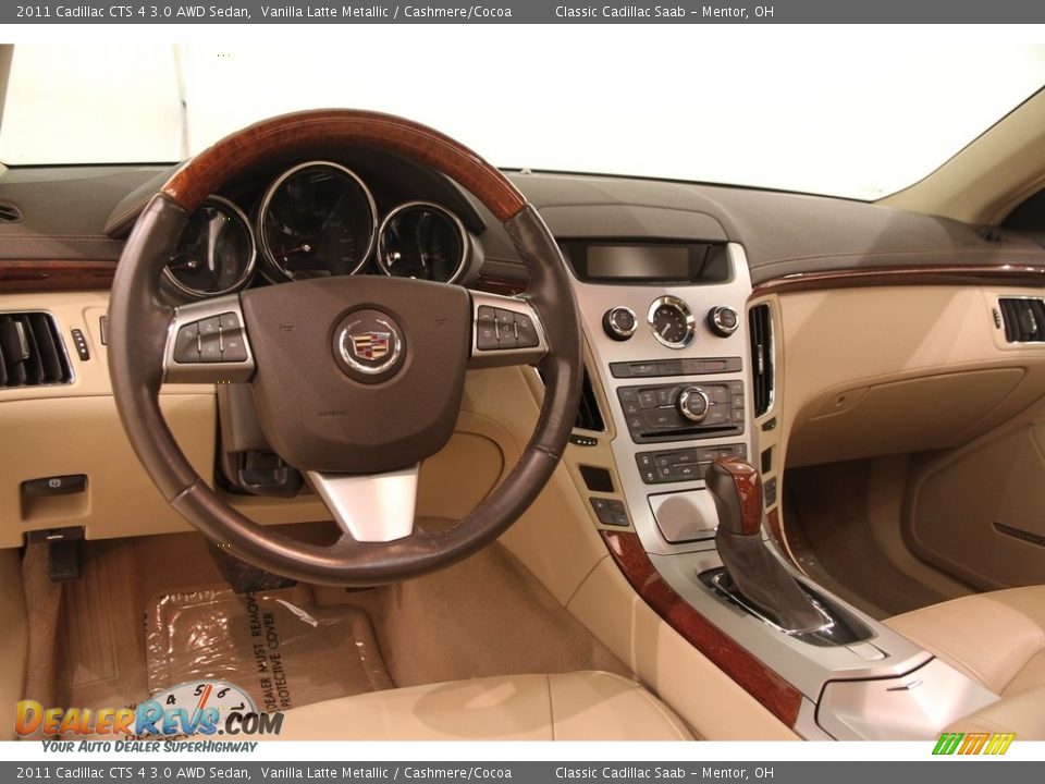 2011 Cadillac CTS 4 3.0 AWD Sedan Vanilla Latte Metallic / Cashmere/Cocoa Photo #6