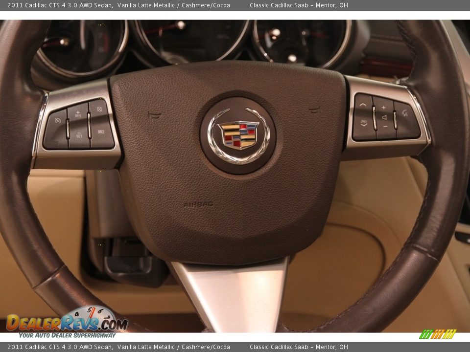 2011 Cadillac CTS 4 3.0 AWD Sedan Vanilla Latte Metallic / Cashmere/Cocoa Photo #7