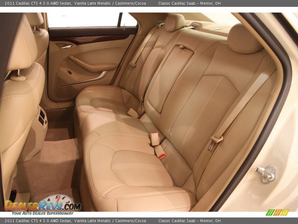 2011 Cadillac CTS 4 3.0 AWD Sedan Vanilla Latte Metallic / Cashmere/Cocoa Photo #16