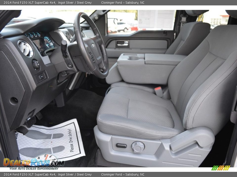 2014 Ford F150 XLT SuperCab 4x4 Ingot Silver / Steel Grey Photo #11