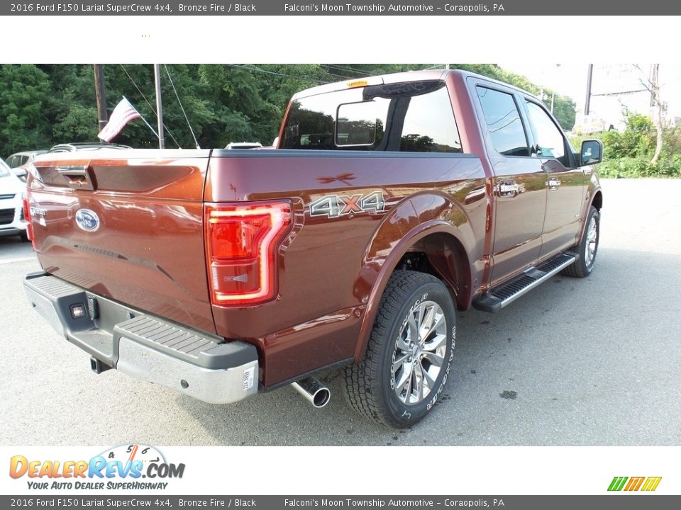 2016 Ford F150 Lariat SuperCrew 4x4 Bronze Fire / Black Photo #7