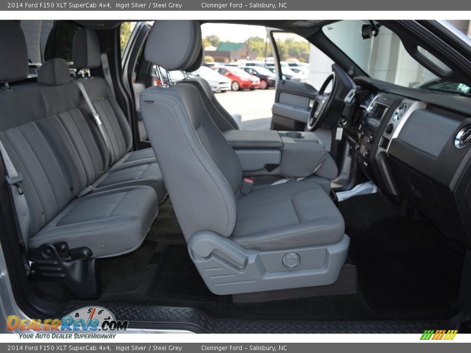 2014 Ford F150 XLT SuperCab 4x4 Ingot Silver / Steel Grey Photo #15