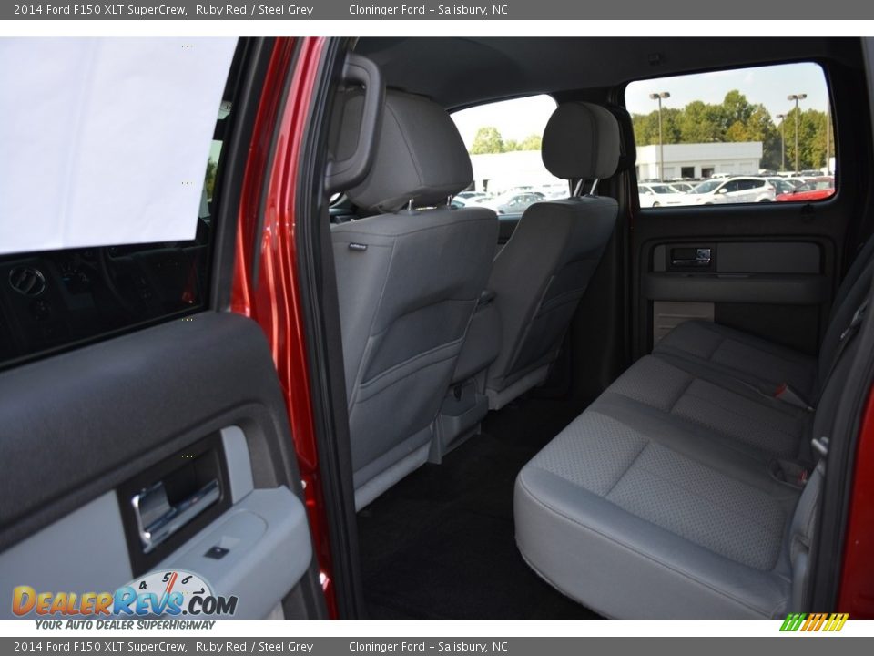 2014 Ford F150 XLT SuperCrew Ruby Red / Steel Grey Photo #13