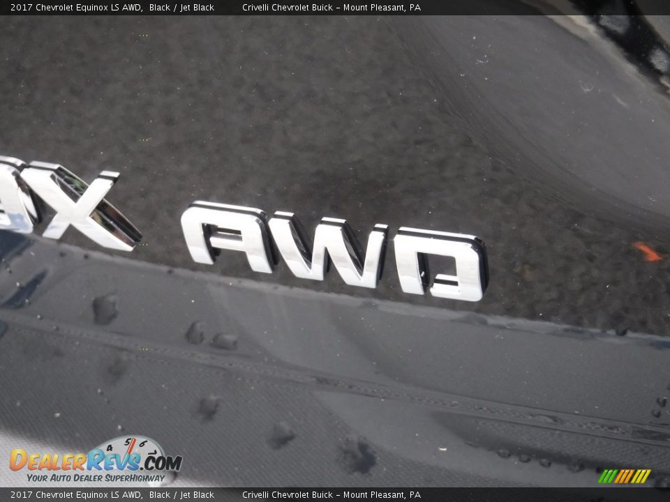 2017 Chevrolet Equinox LS AWD Black / Jet Black Photo #7