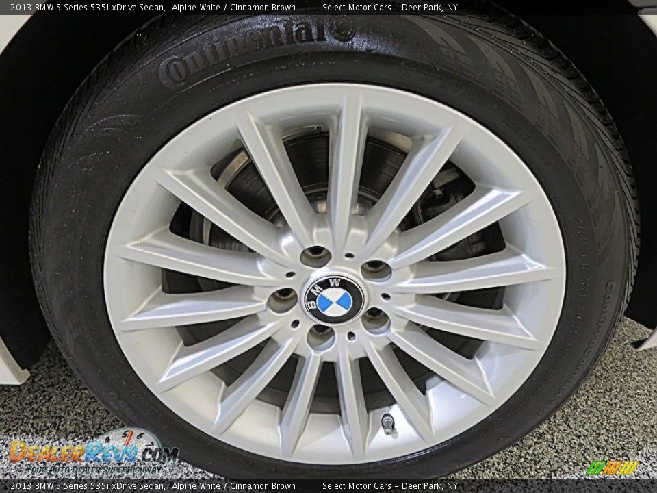 2013 BMW 5 Series 535i xDrive Sedan Alpine White / Cinnamon Brown Photo #7