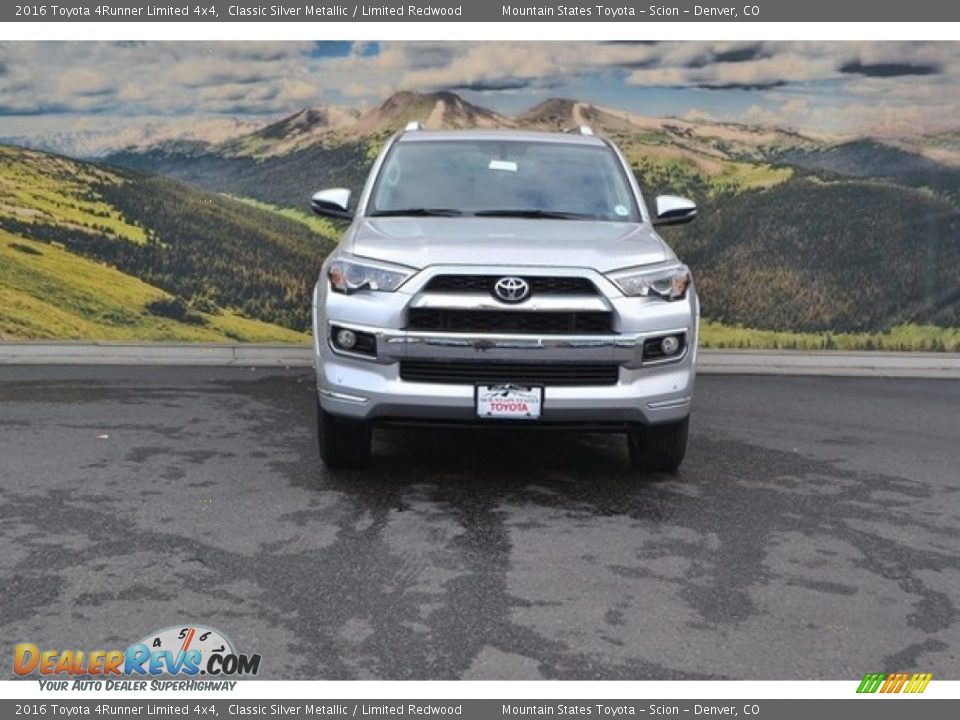 2016 Toyota 4Runner Limited 4x4 Classic Silver Metallic / Limited Redwood Photo #2